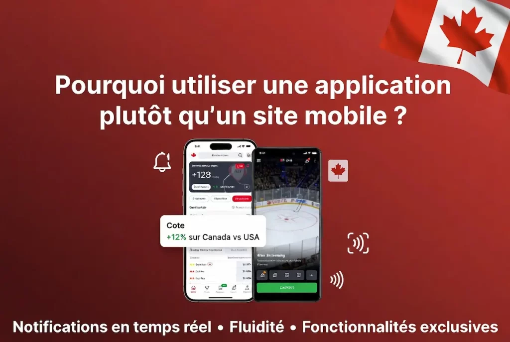 App vs site mobile - Applications de paris sportifs