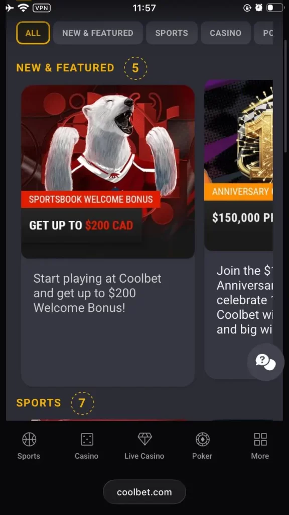 Coolbet bonus sports - Applications de paris sportifs 