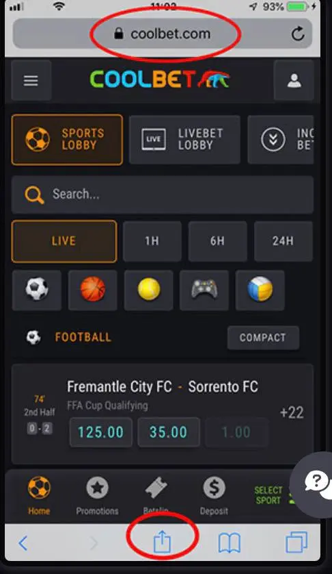 Coolbet pwa 1 - Applications de paris sportifs