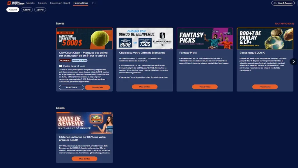 Sports interaction app bonus - Applications de paris sportifs