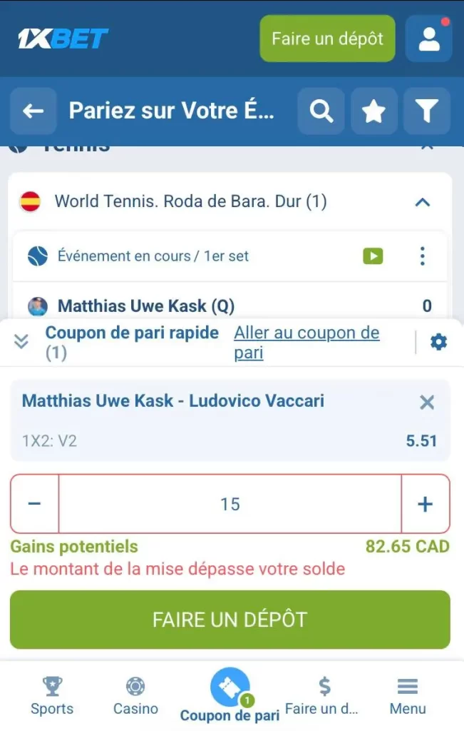 Parier sur le hockey sur 1xbet